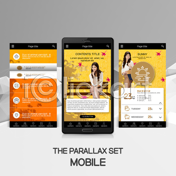 산책 20대 두명 백인 성인 성인여자만 여자 외국인 PSD 모바일템플릿 웹템플릿 템플릿 가을 낙엽 노란색 모바일 모바일웹 벤치 스마트폰 이미지템플릿 패럴렉스