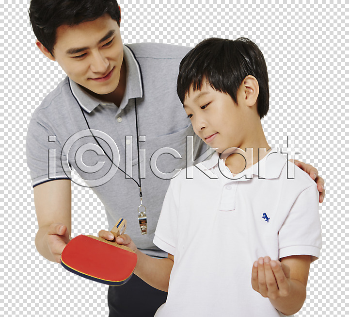 10대 20대 남자 남자만 두명 성인 PNG 앞모습 편집이미지 가르침 감독 건강 남학생 방과후 사교육 상반신 서기 운동 체육선생님 탁구 탁구채 편집소스