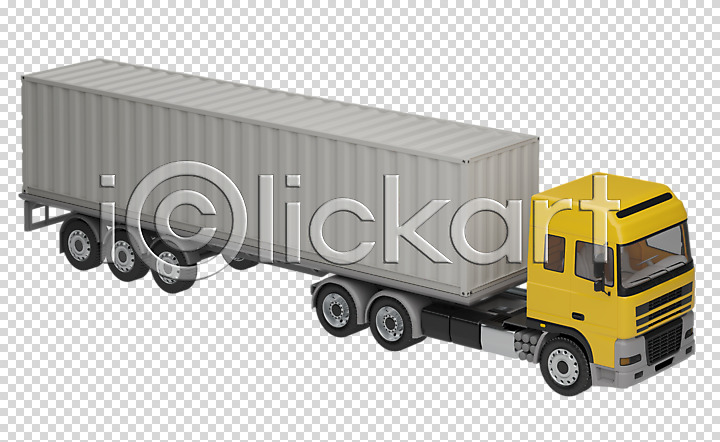 사람없음 3D PNG 디지털합성 입체 편집이미지 3D소스 공사차량 누끼 목업 오브젝트 컨테이너 트레일러 특수차량 편집 편집소스 한개 한대