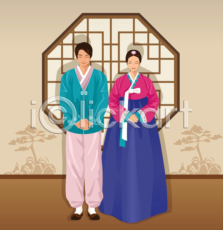 남자 두명 사람 성인 성인만 여자 AI(파일형식) 일러스트 국내일러스트 명절 명절인사 문화 미소(표정) 배꼽인사 서기 손모으기 손짓 예절 웃음 인사 전신 전통 전통문화 전통의상 창문 포즈 한국문화 한국전통 한복